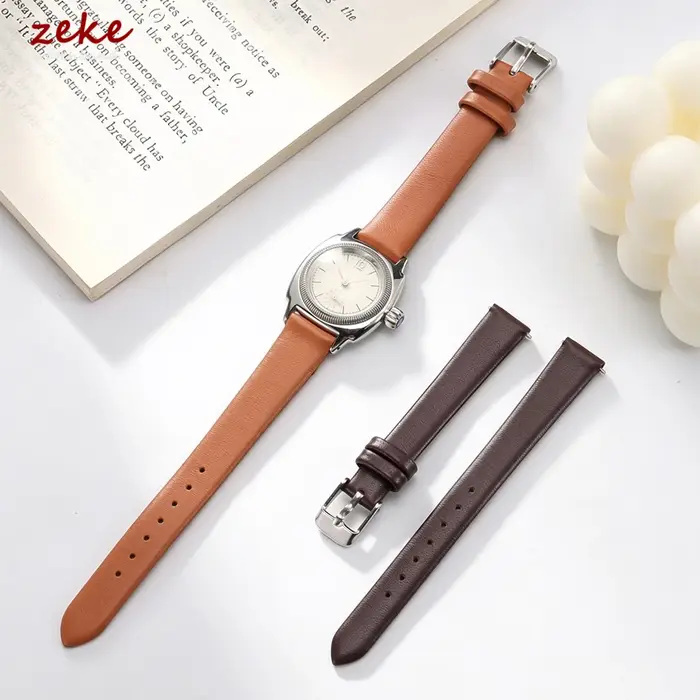 Bracelet de montre en cuir de veau véritable, 10 mm, 12 mm, 14 mm, 16 mm, 18 mm, 20 mm, 22 mm, pour montres DW Daniel Wellington, bracelet ultra-fin pour femmes.