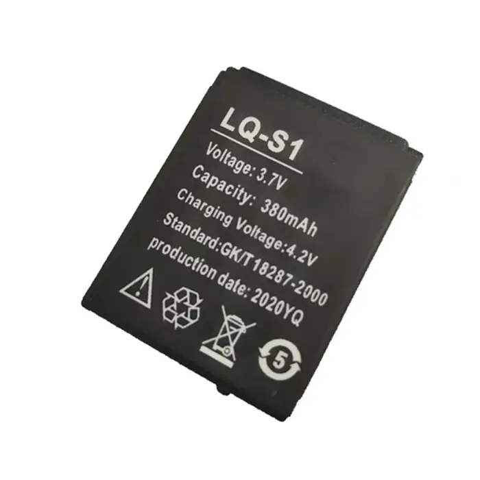 1-4 pièces LQ-S1 3.7V 380mAh batterie au lithium aste pour montre intelligente AB-S1 HLX-S1 DZ09 DJ-