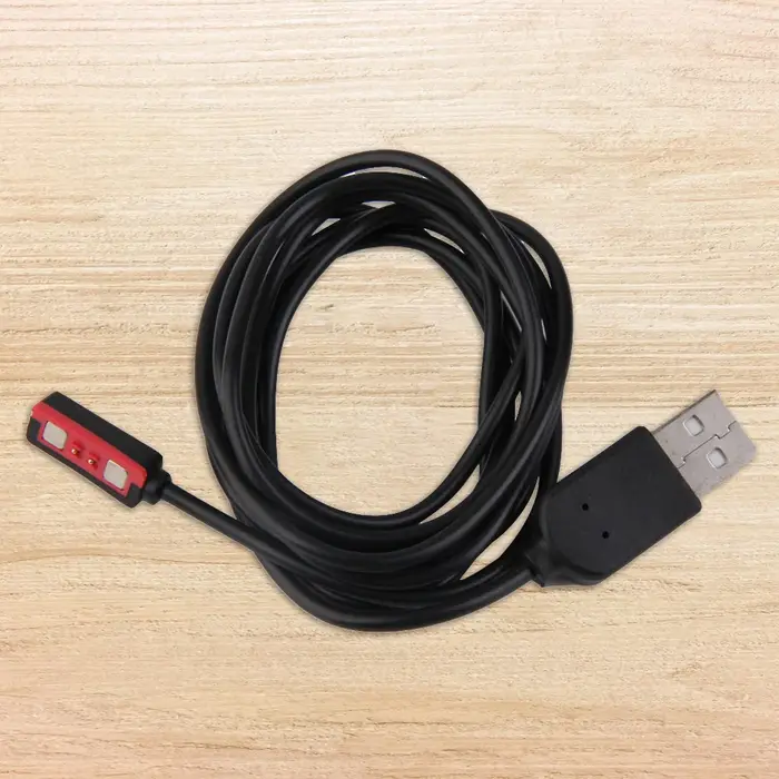 Adaptateur de chargeur de câble de chargement USB pour montre intelligente Pebble Steel noir