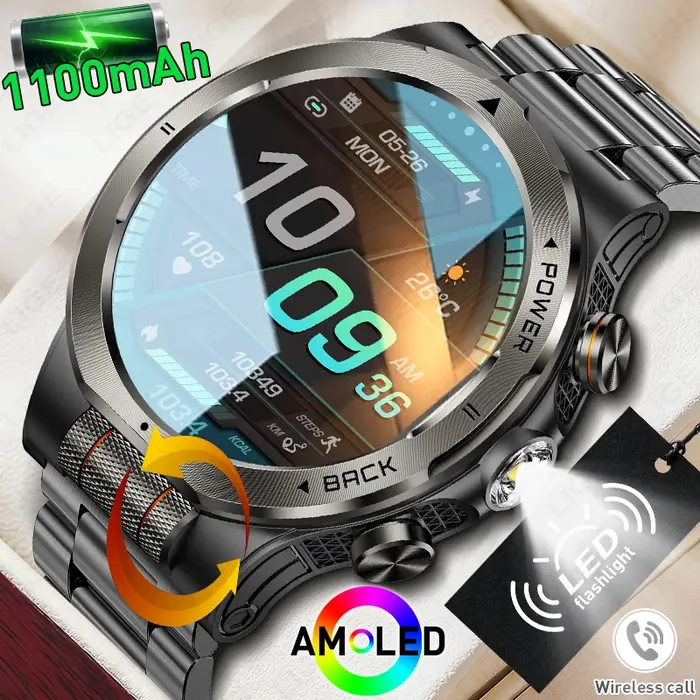 Montre connectée sportive LIGE pour hommes