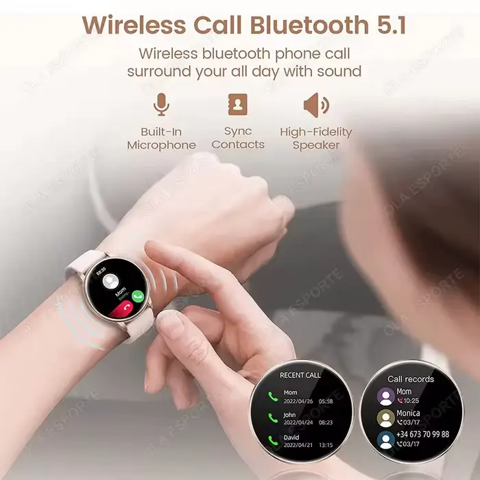 2025 nouvelles femmes SmartWatch Bluetooth appel dame montres Sport étanche fréquence cardiaque sommeil montre