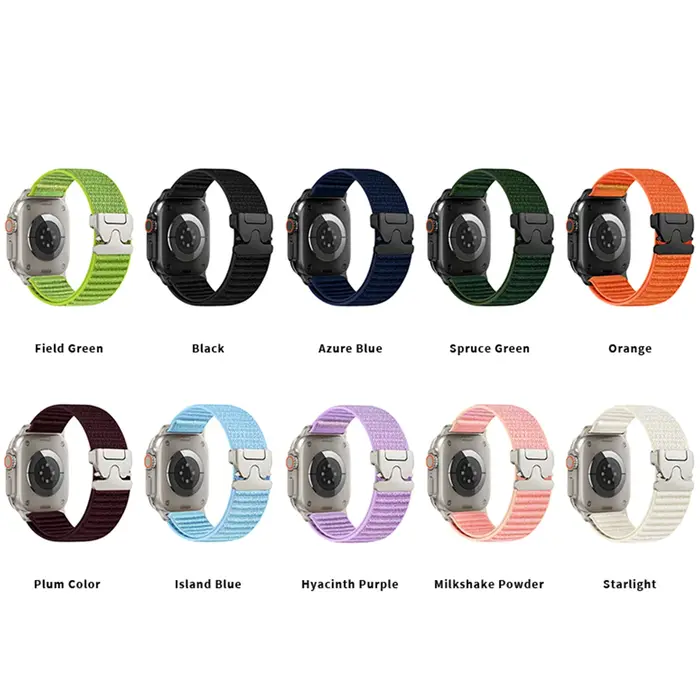 Bracelet en nylon tressé pour Apple Watch Ultra 3/2
