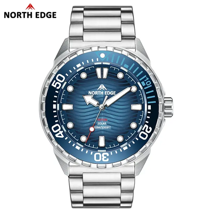 NORTH EDGE 2025 Nouvelle montre de plongée solaire TRITON pour hommes