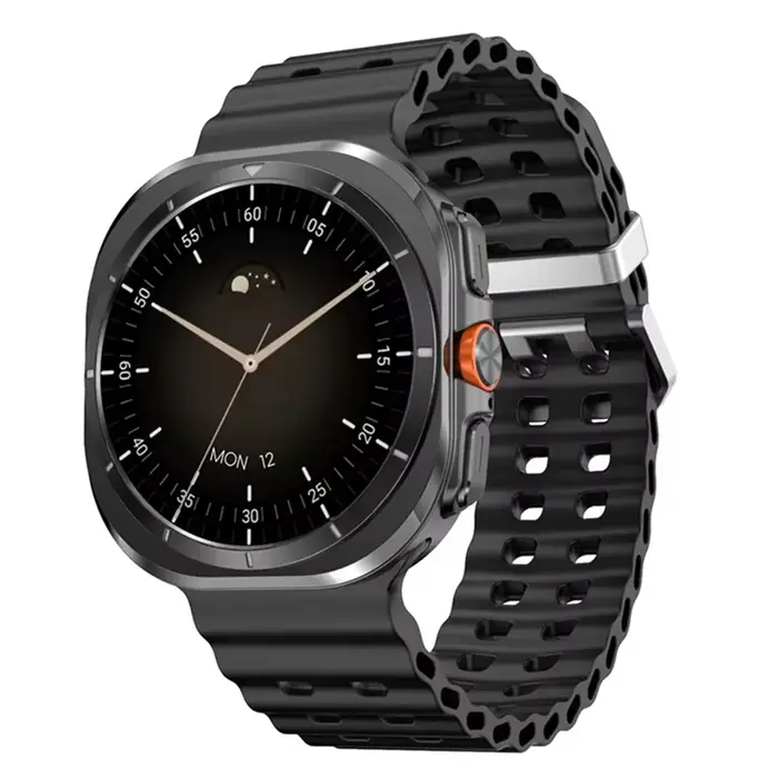 DT Watch Ultra 47mm montre intelligente Bluetooth appel boussole Menu 3D charge sans fil série 7 Smartwatch noir