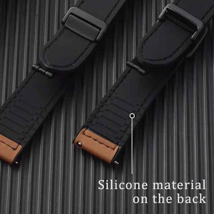 Bracelet en cuir et Silicone pour montre Huawei GT 5 4 46mm 41mm