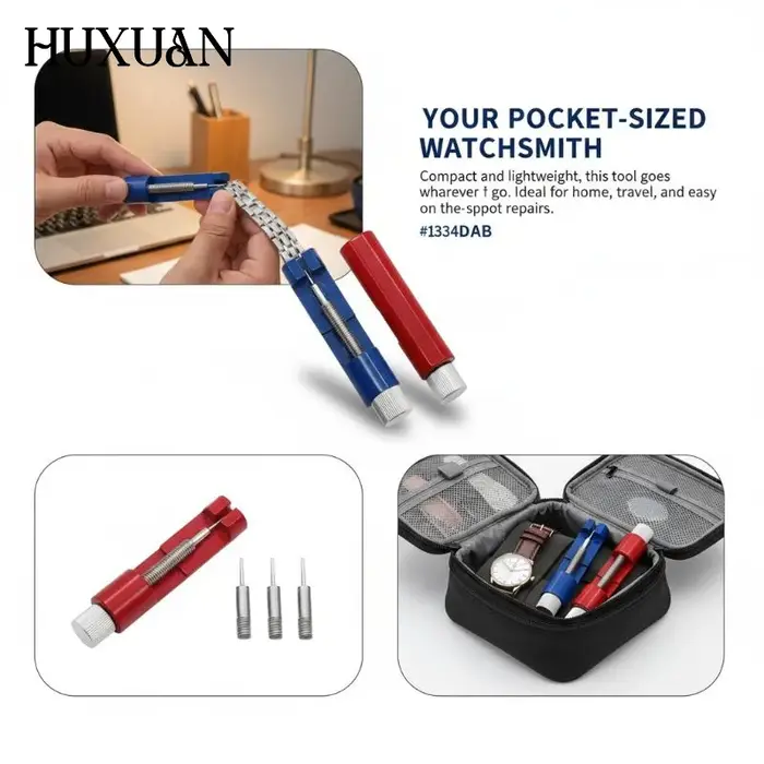 Outil de démontage de maillons de bracelet de montre en alliage d'aluminium
