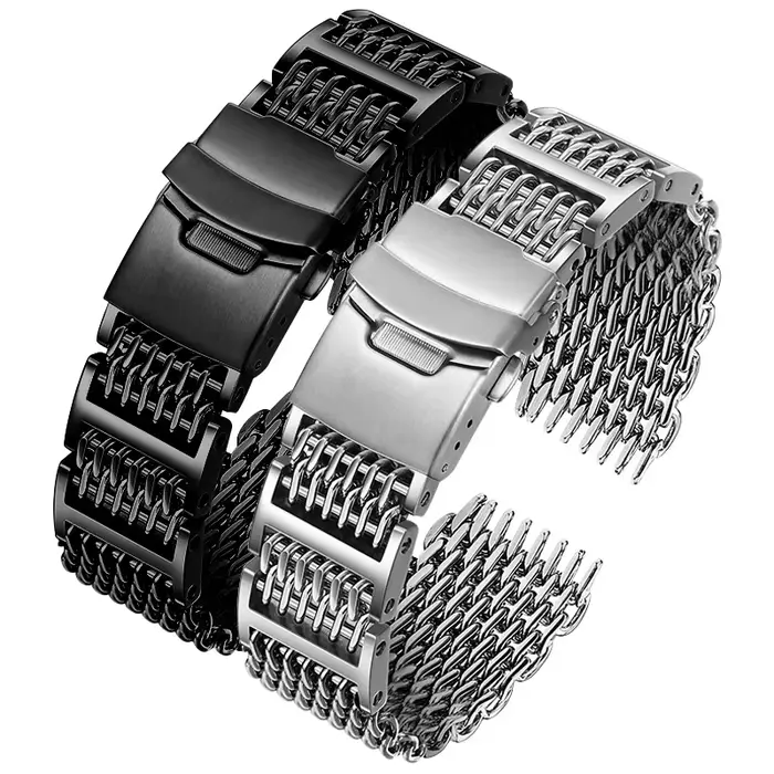Bracelet Shlavabo Mesh Milan en acier inoxydable
