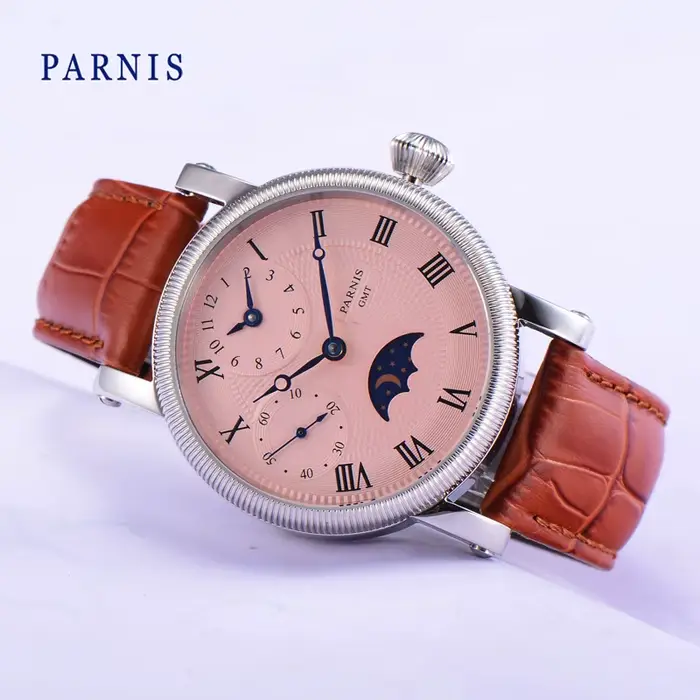 Montre-bracelet mécanique à remontage manuel pour homme