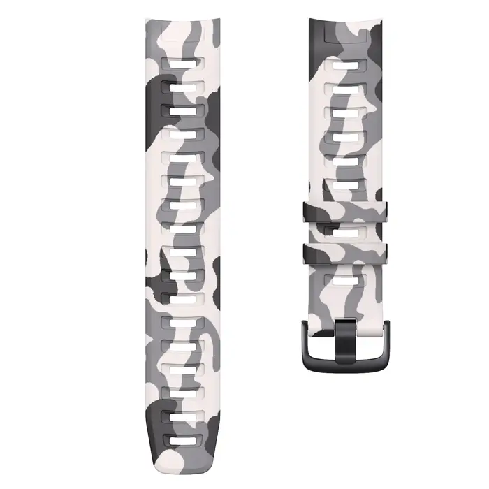 Pour Garmin Instinct bracelet en silicone solaire couleurs camouflage 22mm