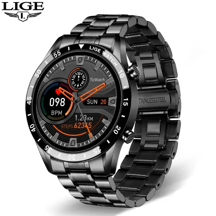 Montre intelligente étanche pour homme