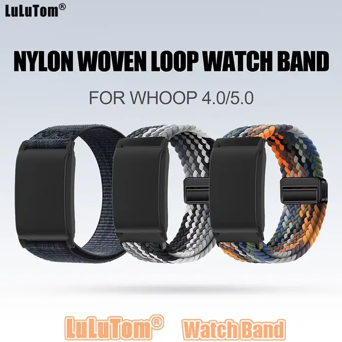 Bracelet de montre en nylon tressé pour WHOOP 5.0