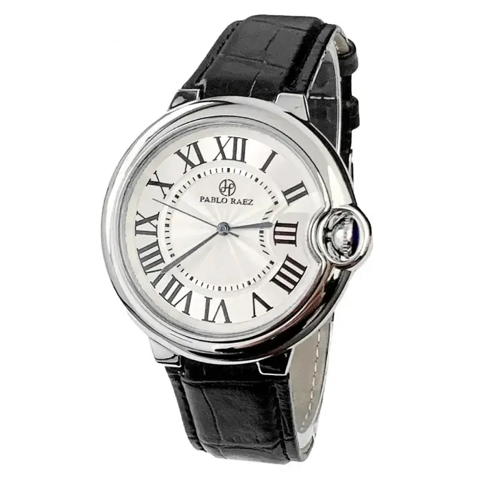 Pablo Raez Couple montre pour hommes femmes Reloj Mujer homme montre-bracelet à Quartz mâle mode bracelet en cuir dames chiffres romains horloge