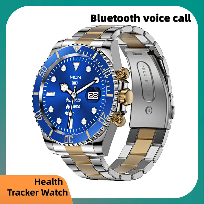 Montre connectée AW12 avec écran HD IPS de 1,3 pouces, boîtier entièrement en acier, modes sportifs multiples, alertes de messages, suivi de la santé