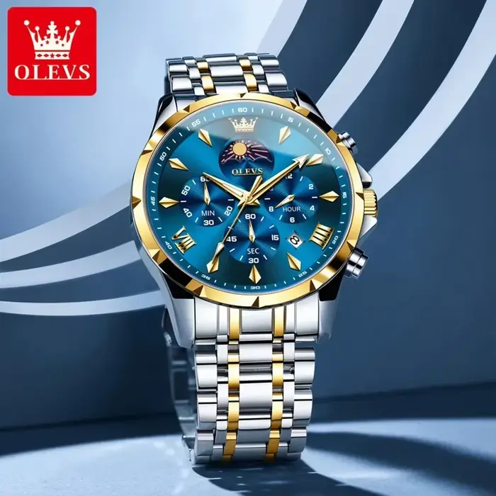 Montres pour hommes OLEVS Top Moon Phase Fashion
