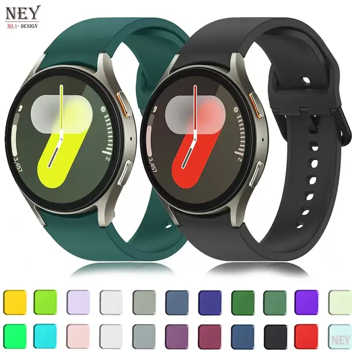 Bracelet en Silicone pour Samsung Galaxy Watch 7 6 5 4 FE 44mm 40mm 5 pro 45mm