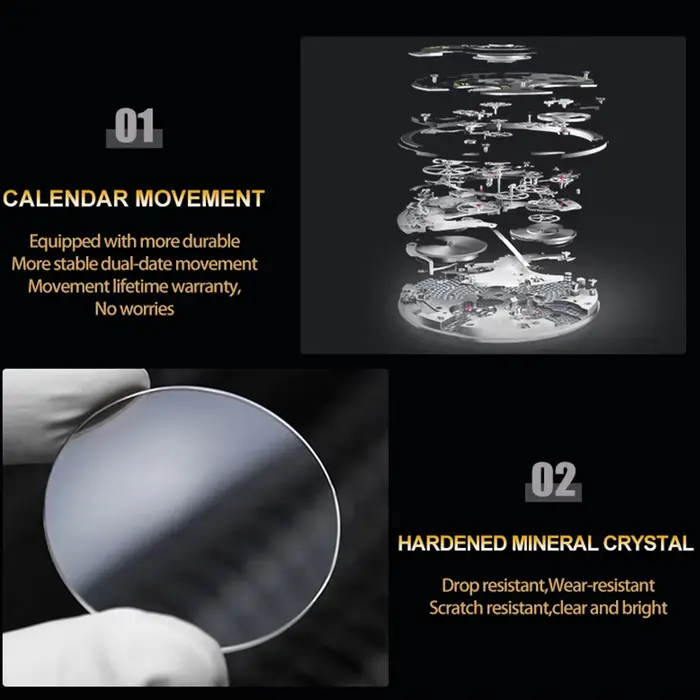 VA VA VOOM Top marque de luxe hommes montre semaine mouvement à Quartz horloge d'affaires noir en acier inoxydable 3Bar