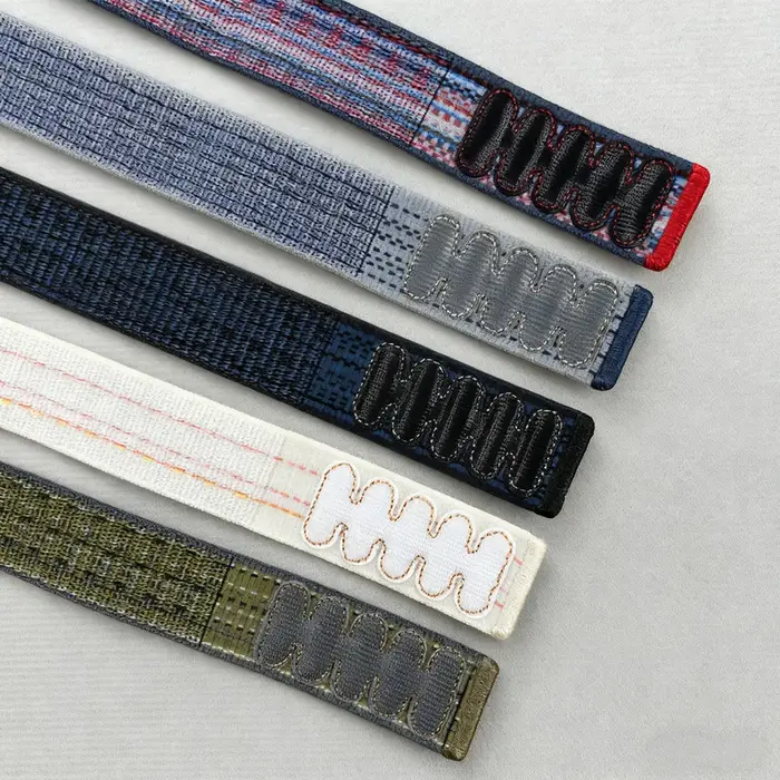 Bracelet à rayures pour bracelets de montre Apple Series11-10 42mm 46mm Ultra 2-3 49mm 45mm 40 44mm 41mm iWatch 9-8-7-6-5-4-SE Sport Nyon Loop