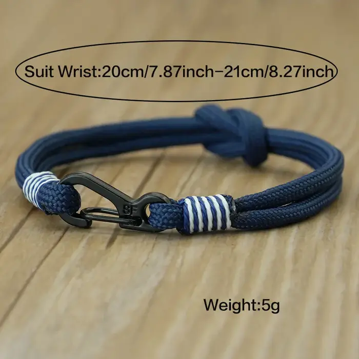 Nouveaux bracelets en corde tressée pour hommes