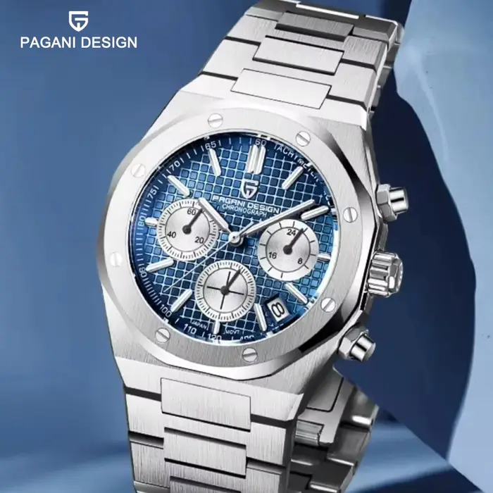 2025 PAGANI DESIGN PD1707 montres à Quartz pour hommes 40MM en acier inoxydable verre saphir étanche horloge de luxe cadeau Reloj Hombre