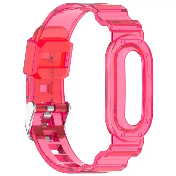 Bracelet de montre en TPU transparent avec étui de protection antichoc