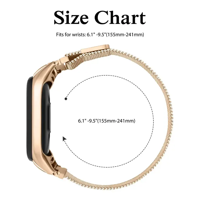 Bracelet milanais pour Xiaomi Mi Band 8