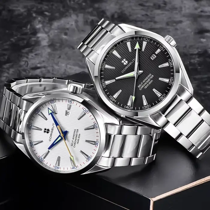 Corgeut 41mm luxe NH35 Movt homme Sport horloge automatique Relogio Masculino mécanique montre-brace