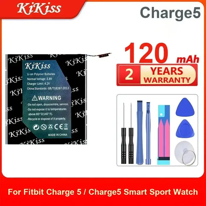 Batterie Kikiss pour montre de sport intelligente Fitbit Charge 5 / Charge5