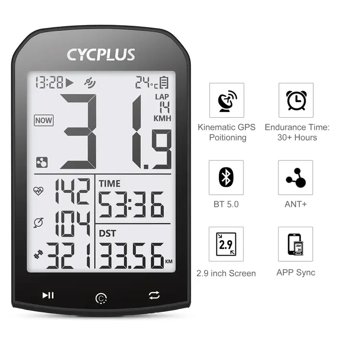 Ordinateur de vélo GPS Dallas