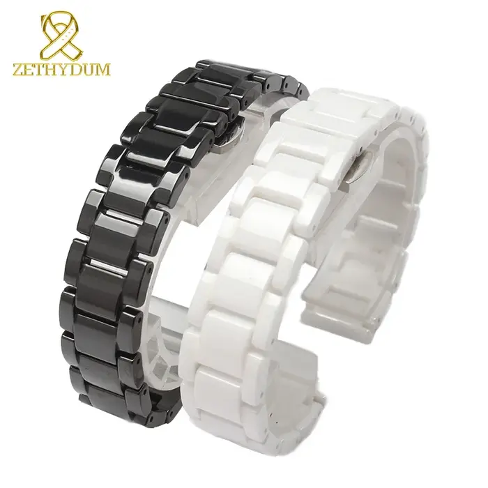 Bracelet de montre en céramique 14mm 15 16 17 18 19 20 21mm 22mm