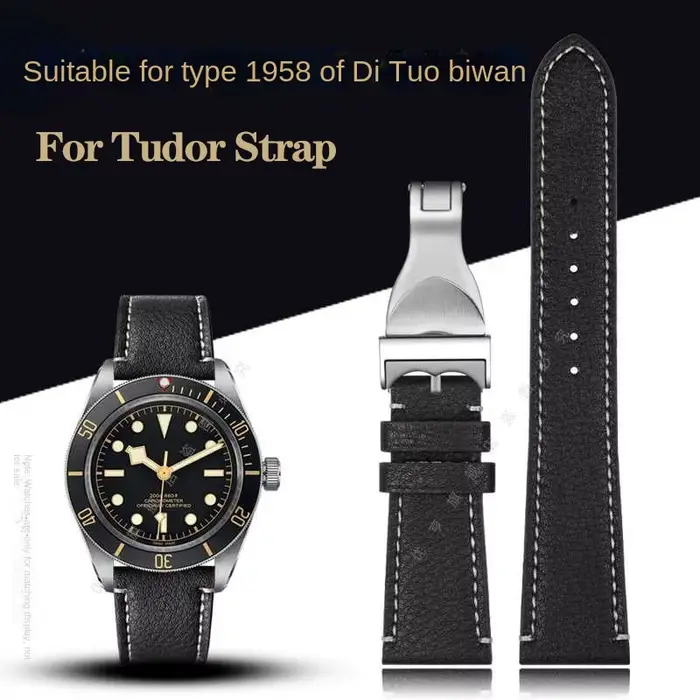 Bracelet de montre en cuir véritable