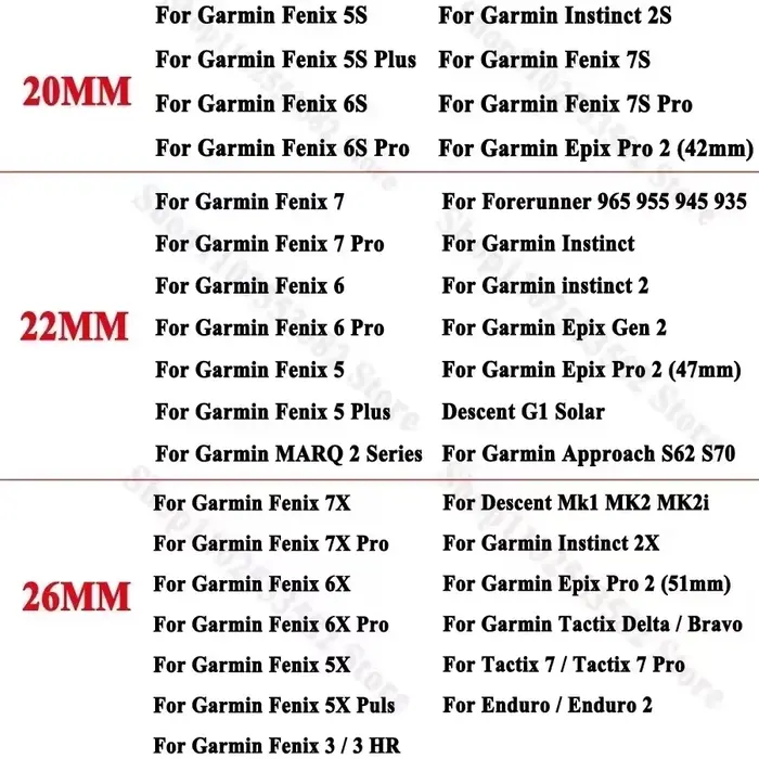 Chargeur de montre 1M pour Garmin Fenix 7X 7 7S 6 6S 6X Pro 5 5S 5X Plus Epix Gen 2 955 945 935 255
