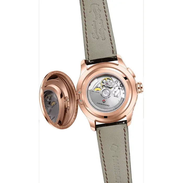 Montre mécanique rétro pour homme HANBORO MIYOTA avec mouvement modifié