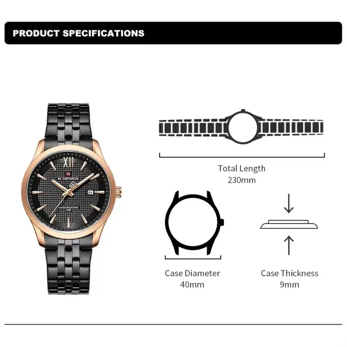 NAVIFORCE Nouvelle montre de sport de luxe pour homme