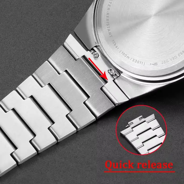 Bracelet en acier inoxydable massif pour Tissot PRX 35MM/40MM