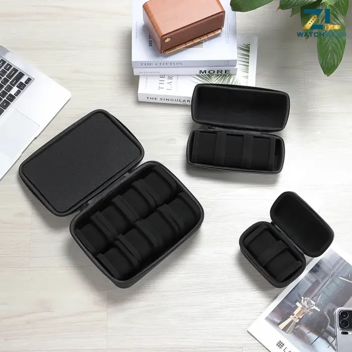 Boîte de rangement pour montres pour hommes ou femmes, étui de voyage pour montres, support de rangement portable pour montres-bracelets et montres intelligentes