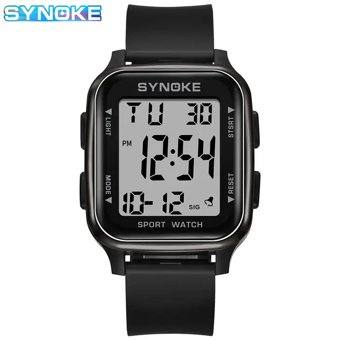 SYNOKE montre numérique militaire en plein air nouveau pour hommes mode rétro hommes montre sport ét