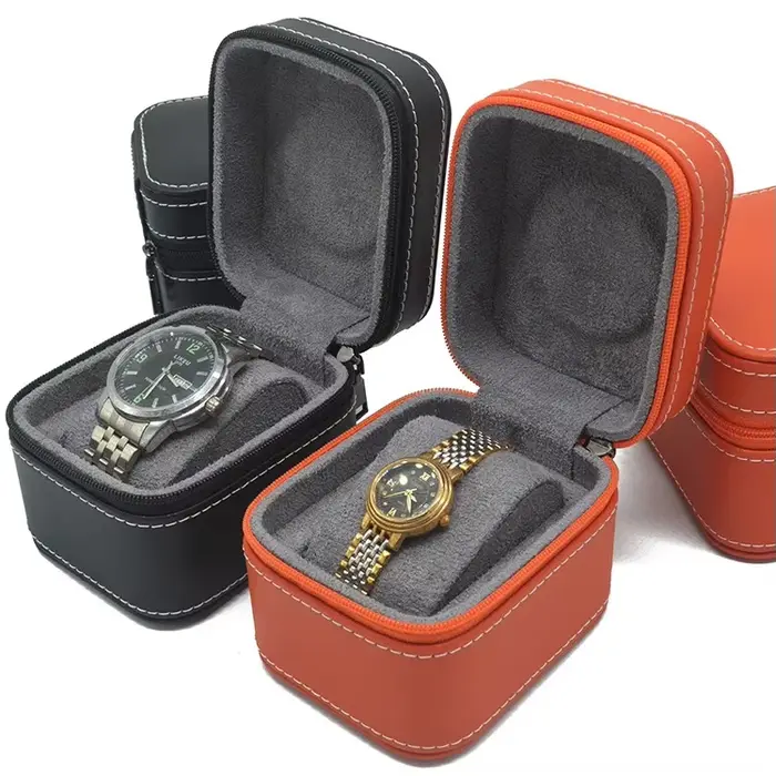 Boîtier de montre unique en cuir PU