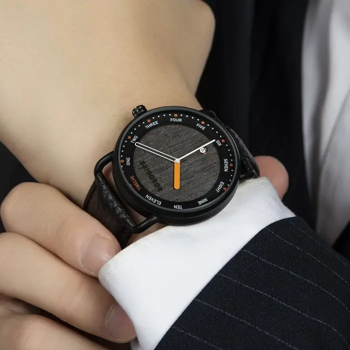BOBO BIRD Montre à quartz en bois pour homme