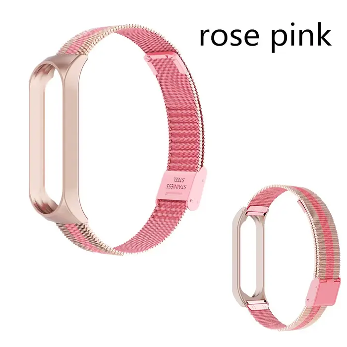 Bracelet de rechange en métal, sans vis, pour Xiaomi Mi band 3 4 3