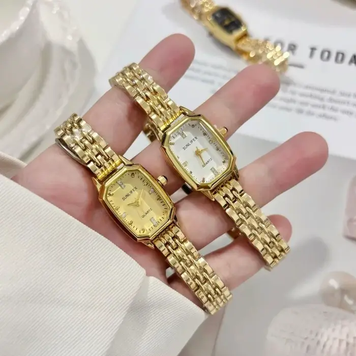 Vente chaude mode femmes minimaliste carré montre à Quartz marque de luxe en acier inoxydable montres horloge cadeau livraison directe Relojes