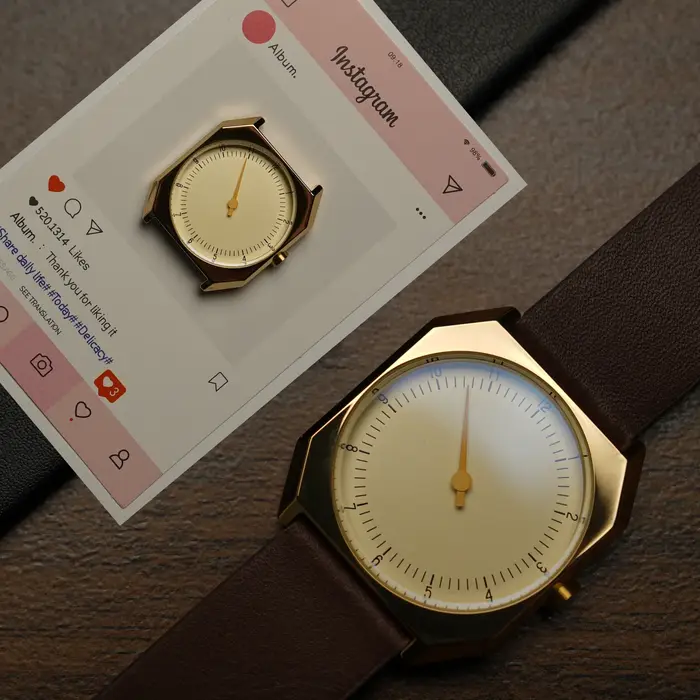 SKU – montre rétro à un pointeur pour hommes