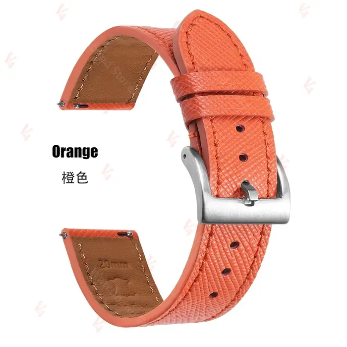 Nouveau bracelet de montre orange pour Samsung Galaxy Watch 8/7/6/5/4, bracelet de montre vintage en