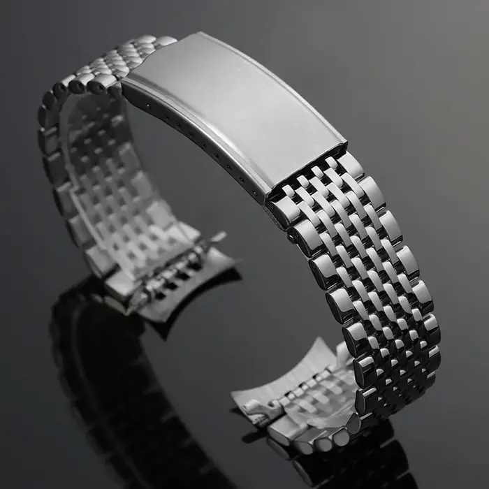 Bracelet de montre Jubilee en acier inoxydable de qualité supérieure, 18 mm, 20 mm, 22 mm, bracelet
