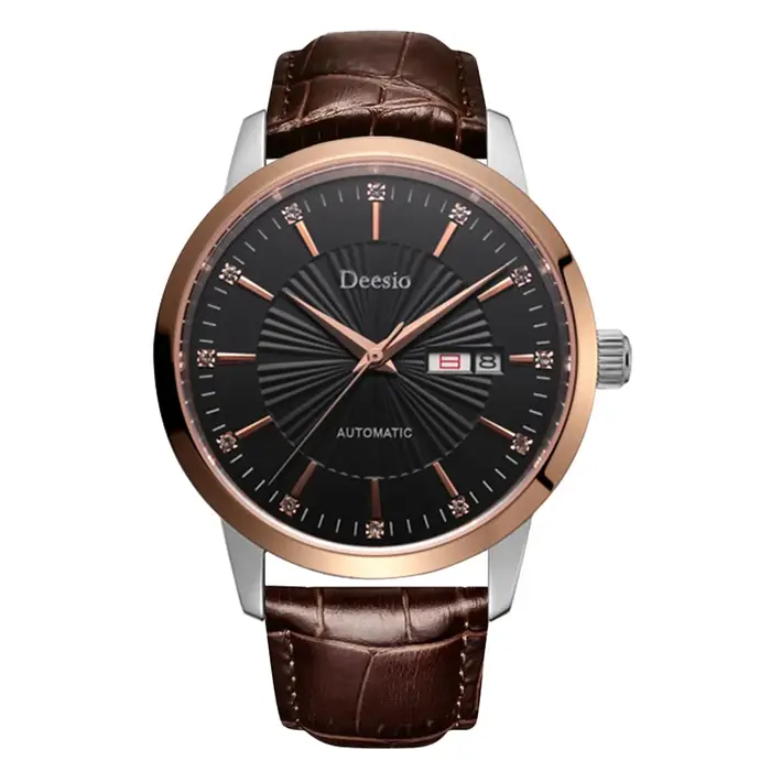 Deesio – montre automatique à remontage automatique pour hommes, robe d'affaires, boîtier en acier i