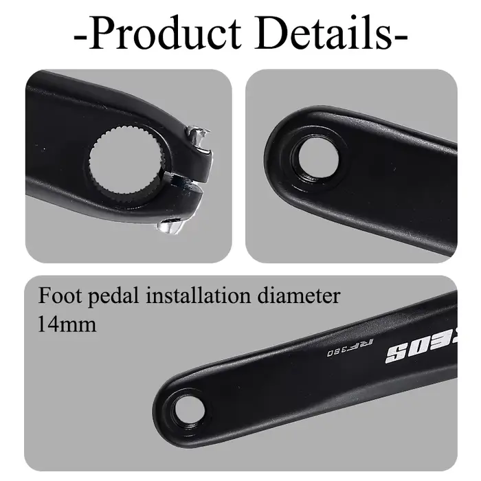 KEOS – pédalier de vélo de route 110BCD, en alliage d'aluminium, Double plateau 50/34TC, roue à chaî