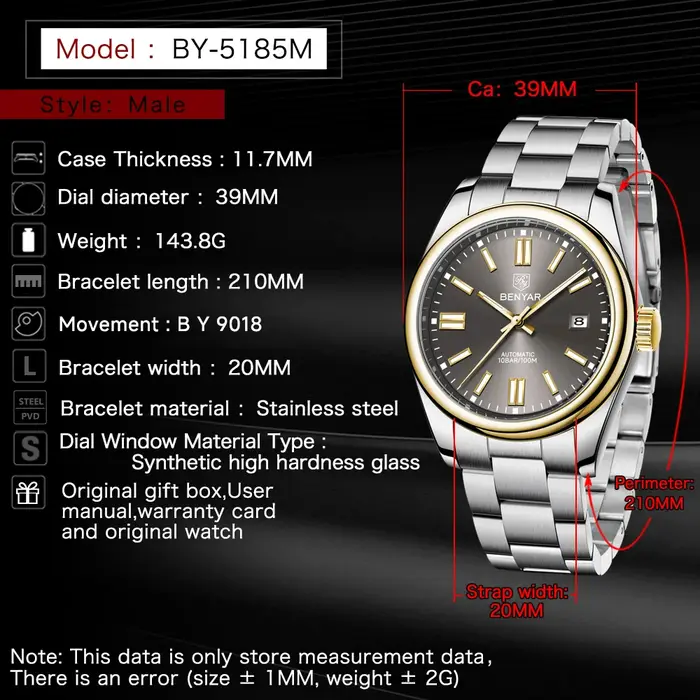 Nouvelle Montre Homme BENYAR 2026