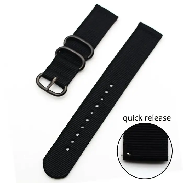 Bande de bracelet de Sport de montre en Nylon tissé pour Samsung Galaxy Gear S3 S2 bandes classiques Amazfit 18mm 24mm