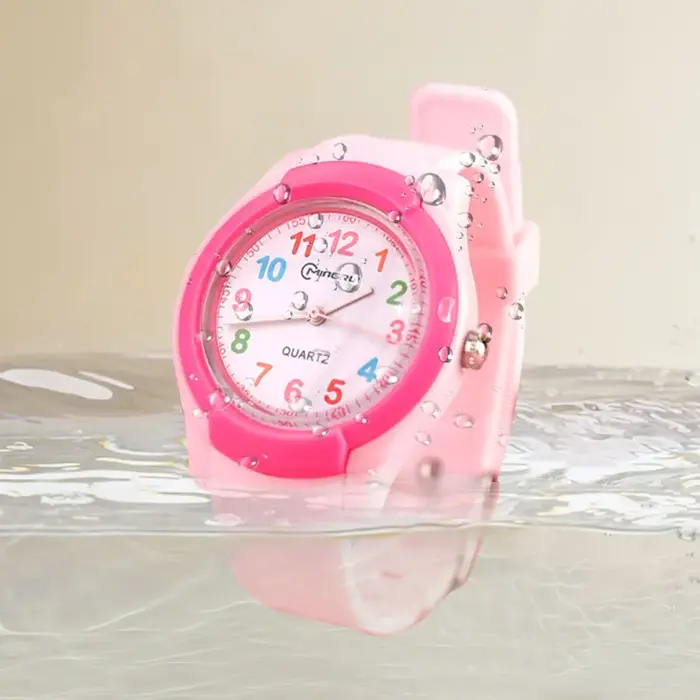 Montre Enfant 2026 Tendance Sport Quartz Rose Numérique Étanche Garçons Filles Enfants Adolescents Étudiants