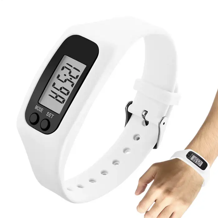 Montre compteur de pas avec écran LCD