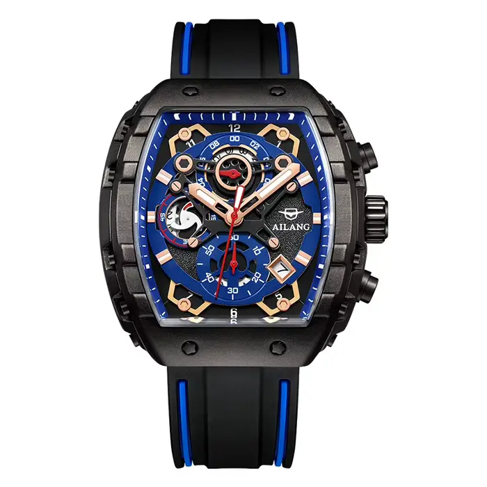 Montre AILANG de loisirs et de mode à quartz lumineuse avec calendrier